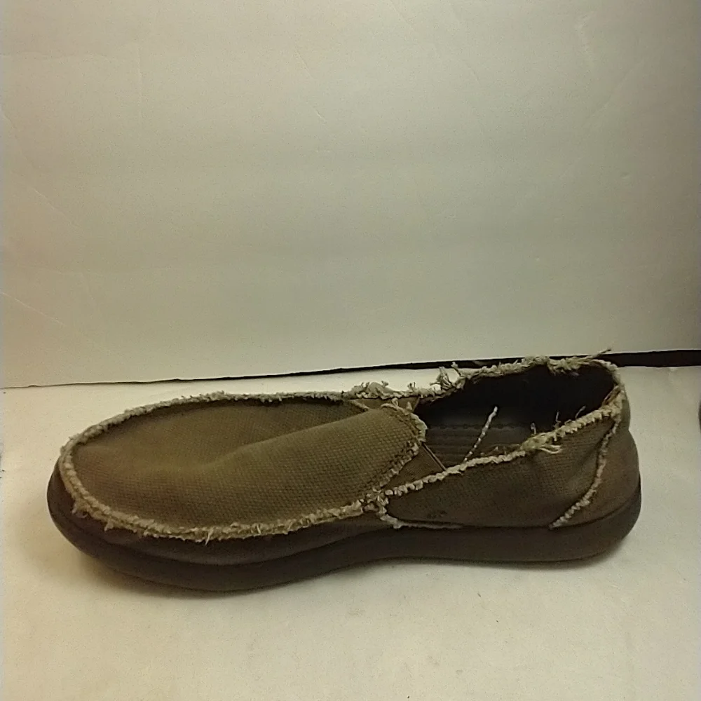Crocs Santa Cruz Slip On Canvas Loafers Shoes Men's sz 8